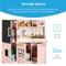 Best Choice Products Pretend Play Kitchen Wooden Toy Set for Kids w/ Telephone, Utensils, Oven, Microwave